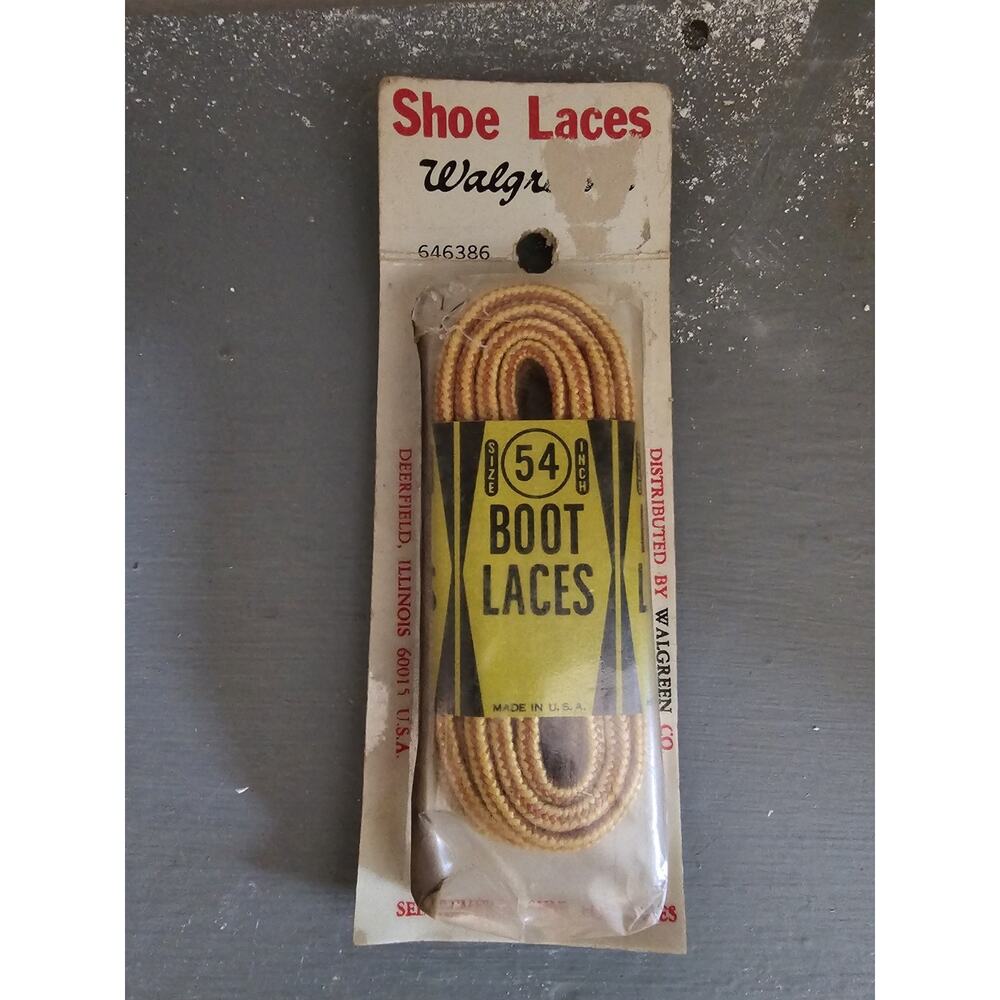 NOS/Vintage Walgreens 646386 - 54" Shoe/Boot Laces